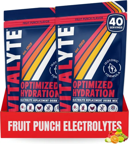Vista 21 de Polvo para preparar bebida natural de electrolitos, libre de gluten, contenedor con 80 porciones, marca Vitalyte, cítrico (Cool Citrus)