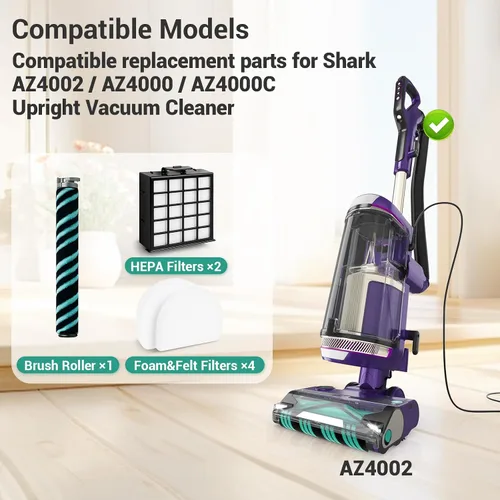 Vista 2 de 7 piezas de repuesto de filtro compatibles con Shark Stratos AZ4002 AZ4000 AZ4000 AZ4000W Shark Stratos Duo Clean PowerFins Kit de aspiradora