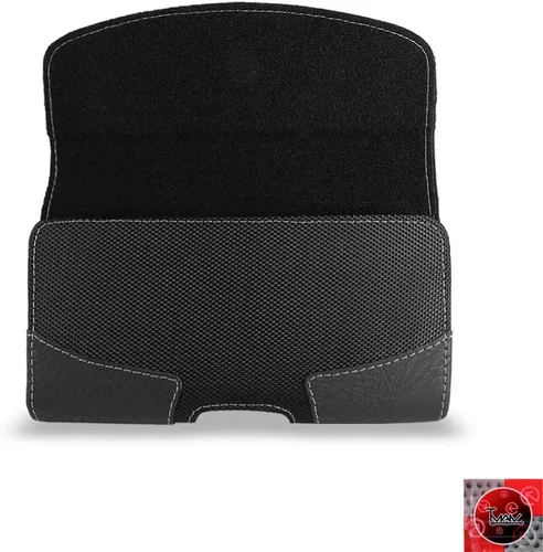 Vista 5 de Funda de cuero para iPhone 13/13 Pro/13 Mini/ 13 Pro Max; funda duradera TMAN de cuero con clip para cinturón y trabillas para cinturón