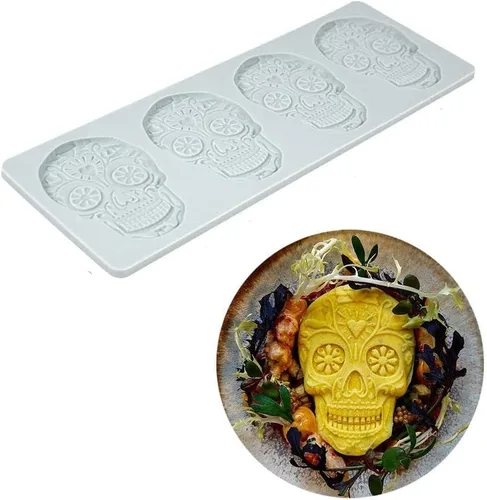 Vista 16 de Molde de silicona en forma de langosta con encaje Molde de caramelo de chocolate Molde de hueso de pescado hueco 3D en forma de langosta Molde