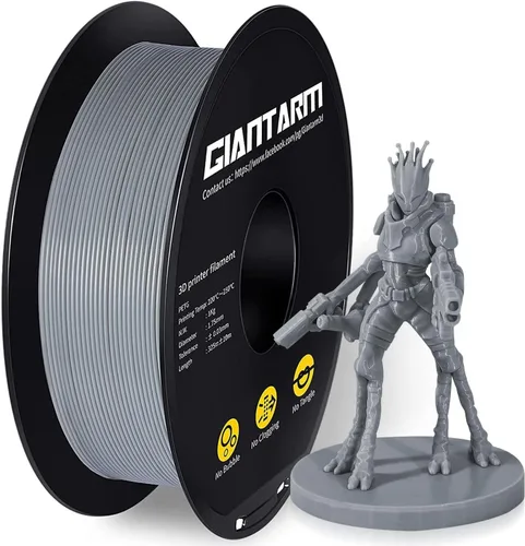 Vista 14 de GIANTARM Filamento PETG, precisión dimensional de 1.75 mm +/-0.02mm, carrete de 1 kg (2.2 libras), embalaje al vacío, para impresoras 3D, verde