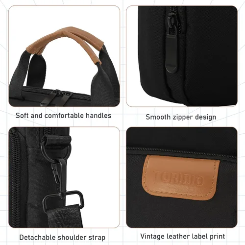Vista 7 de TORIBIO - Funda acolchada para portátil de 13,3 a 14 pulgadas