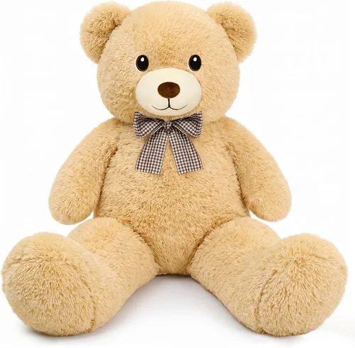 Vista 10 de SQEQE Peluche de jirafa grande de 39 pulgadas, jirafa de peluche gigante para niños y adultos, lindos peluches enormes para cumpleaños, Navidad