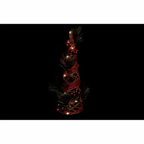 Vista 3 de Árbol de Navidad DKD Home Decor Rojo Verde Dorado 16 x 16 x 41 cm Plástico (2 Unidades)