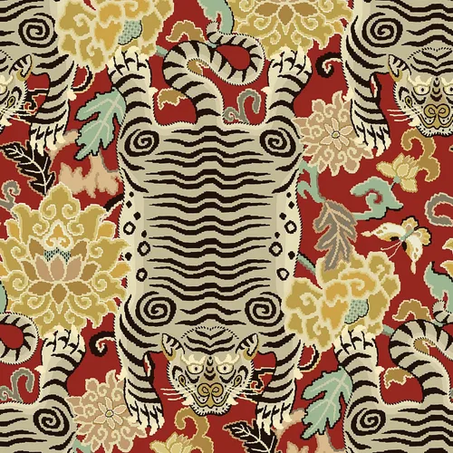 Vista 13 de Surface Style Papel tapiz autoadhesivo con diseño de garabatos de perro, negro/blanco
