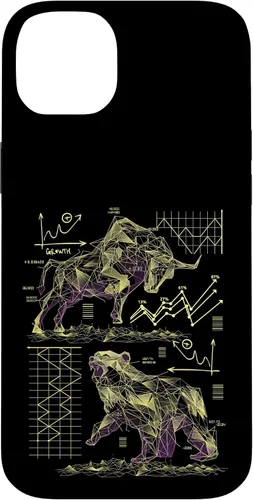 Vista 15 de Shareholder Stock Market Bull vs Bear Stock Trader Case for iPhone 17