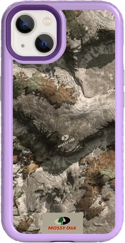 Vista 13 de cellhelmet Mossy Oak Agua Yellowfin Funda de doble capa en morado lila diseñada para iPhone 13 Pro Max a prueba de golpes y caídas, duradera