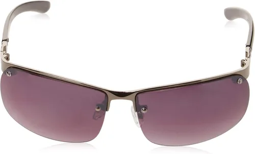 Vista 2 de Southpole 5007sp Men's Sporty Uv Protective Metal Wrap Sunglasses. Cool Gifts for Him, 65 Mm Rectangular