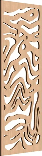 Vista 105 de 9 3/8"W x 24 3/8"H x 1/4"T Northfield Decorativos Paneles de Pared de Madera Calado, Abedul