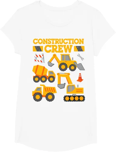 Vista 25 de Construction Crew Worker Excavator - Camiseta para niños y niñas Negro