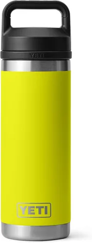 Vista 48 de YETI Rambler Botella de 18 oz, aislada al vacío, de acero inoxidable con tapa Chug, negro