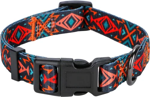 Vista 20 de Collar de perro para perros pequeños con patrón floral para hembras y perros, talla S A1_Girasol