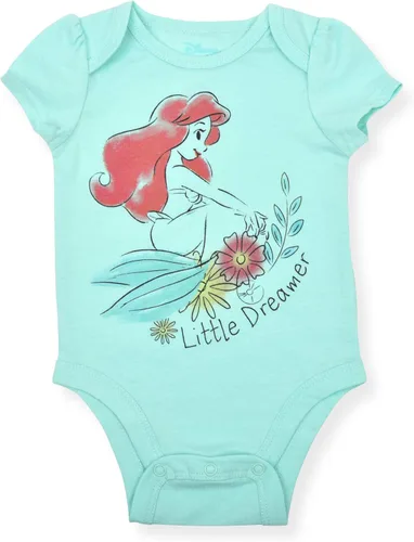 Vista 5 de Disney Minnie Mouse - Paquete de 5 mamelucos para niñas recién nacidas y bebés rosablancoamarillo Blanco