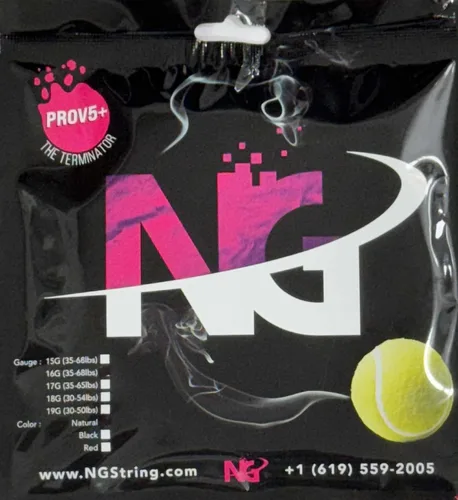 Vista 4 de Cuerdas de raqueta de tenis con revestimiento molecular 15G-19G PROV5 (+) - Cuerdas de tenis intestinales naturales de clase mundial