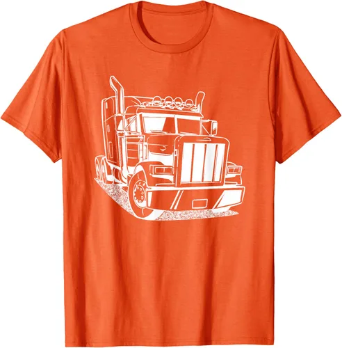Vista 90 de Diesel Big Rig 18 Wheeler - Camiseta de camionero para camionero, Negro, S