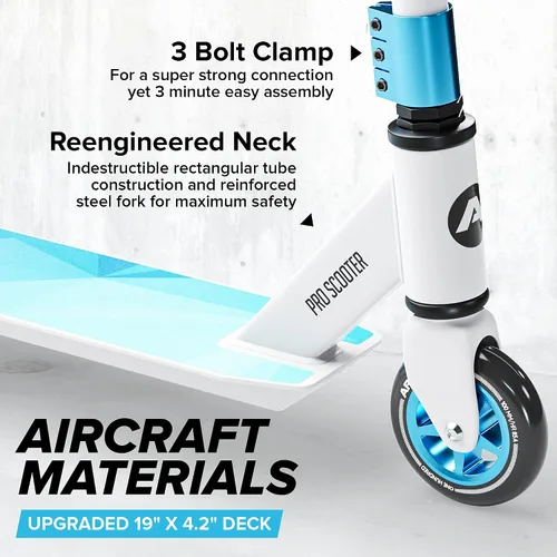 Vista 4 de APOLLO Pro Scooter Genius 4.0 - Patinetes profesionales para adolescentes, adultos y niños - Patinetes geniales para trucos, scooter de acrobacias