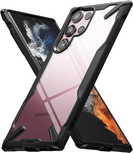 Vista 42 de Ringke Fusion-X [revestimiento dual antiarañazos] compatible con Samsung Galaxy A14 (4G y 5G), parachoques aumentado transparente, parte trasera