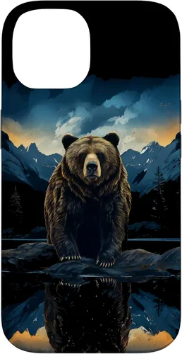 Vista 4 de Bear Grizzly Animal Mountain Hiking Case for iPhone 16