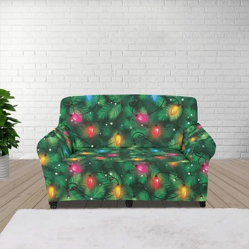 Vista 88 de Boatee Fundas de sofá de 1 pieza con diseño de copo de nieve azul, fundas elásticas para sofá, 1 cojín, protección de muebles, decoración para sala