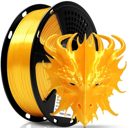 Vista 46 de GEEETECH Filamento PLA de seda plateado de 0.069 libras, filamento de seda brillante para impresora 3D, carrete de 2.2 libras, precisión dimensional