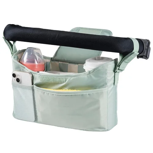 Vista 10 de Tiny Twinkle Organizador universal de cochecito con correa ajustable Carrito impermeable para cochecito de bebé, nuna, graco, Donna y Bugaboo