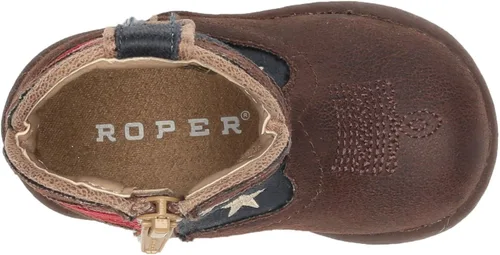 Vista 5 de ROPER Botas American Patriot Western para niños, Marrón