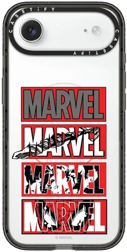 Vista 133 de CASETiFY Funda para iPhone Air, compatible con MagSafe Marvel VS CoLab Protección contra caídas de grado militar 4x de 8.2 pies Funda Capitán