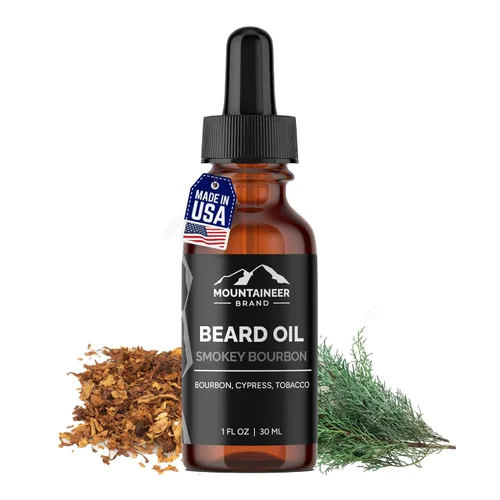 Vista 11 de Mountaineer Brand Aceite para barba – Sin perfume – Acondicionador y suavizante 100% natural para hombres – Hidrata e hidrata para el crecimiento
