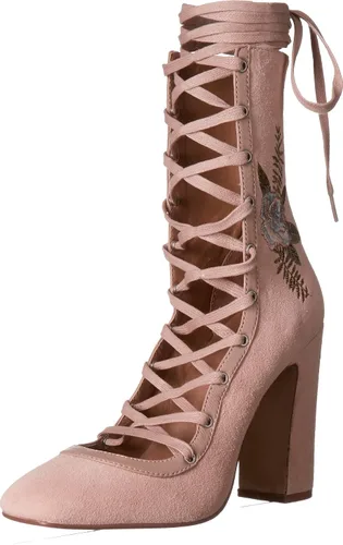 Vista 4 de Chinese Laundry Zapatos de tacón Sylvia con cordones para mujer Cuero negro