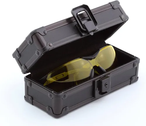 Vista 2 de Vaultz Estuche de gafas de sol deportivas con cierre, negro táctico (VZ03632)