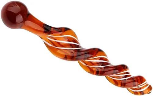 Vista 6 de Consoladores sedosos de rosca de cristal para ampliar el ano, palo de hada, enchufe anal. Estimulador de vagina de punto G suave, entrenamiento