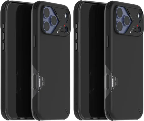 Vista 9 de Aulumu A17 Shockproof iPhone 17 Pro Max Case with Camera Control CoolHyper Aluminum Alloy Camera Frame Multi-Layer Composite Protection