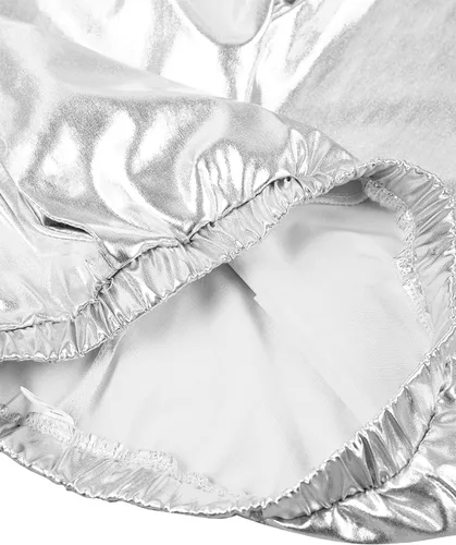 Vista 2 de Pantalones de baile metálicos brillantes para niños y niñas, leggings atléticos, hip hop, ropa de baile callejero