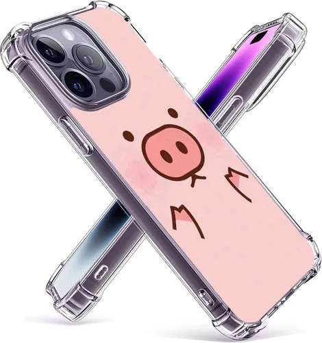Vista 7 de Funda de protección contra caídas para iPhone 14 Plus de 6.7", oro rosa Negro Retro Juego