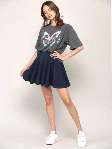 Vista 7 de Made By Johnny Minifalda plisada y elástica casual para mujer con pantalones cortos