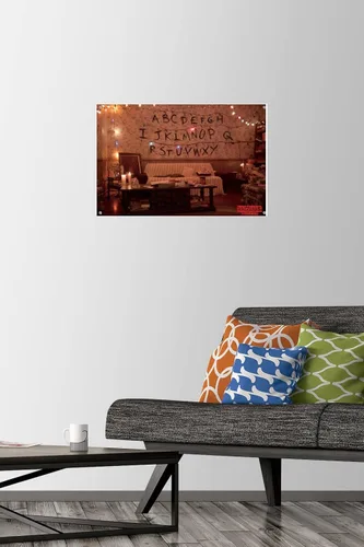 Vista 2 de Netflix Stranger Things - Alphabet Wall Poster with Push Pins