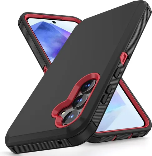 Vista 20 de Jiunai Funda para Samsung A16, a prueba de golpes, antipolvo, protección resistente, de doble capa, borde elevado, para exteriores, híbrida