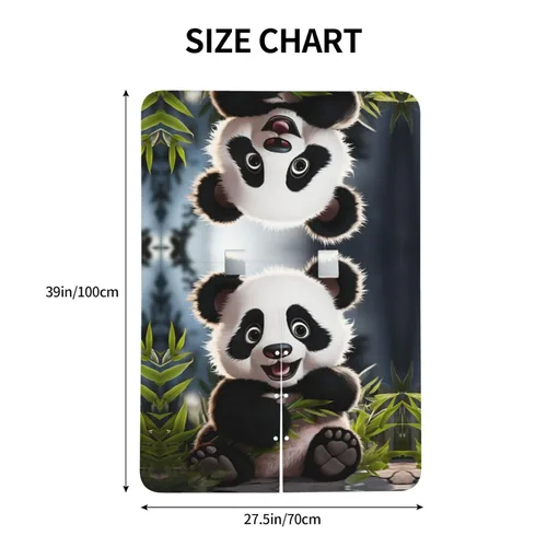 Vista 5 de Baby Car Seat Canopy Cover for Mom, Soft Breathable Nursing Breastfeeding Covers Multi Use Stroller Sun Shade Newborn Shower Gift，Cute Animal Panda