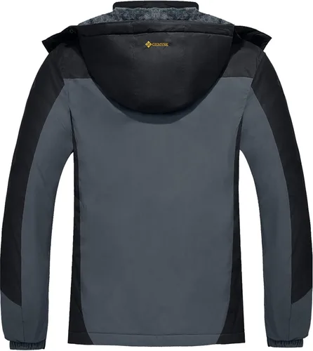 Vista 2 de GEMYSE - Chaqueta de esquí impermeable resistente al viento lluvia y nieve para hombre