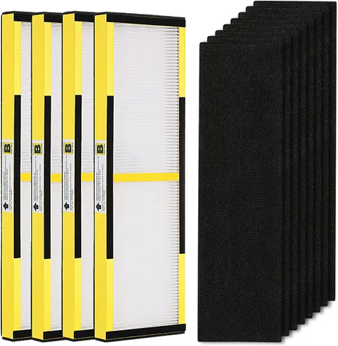 Vista 8 de Paquete de 3 filtros HEPA FLT4825 B de repuesto con prefiltros de carbón activado compatibles con purificador de aire AC4825 AC4300 AC4800 AC4900