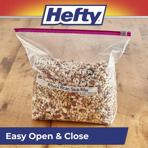 Vista 7 de Hefty Slider - Bolsas de almacenamiento para calendario, tamaño de galón, 30 unidades (paquete de 4), 120 en total
