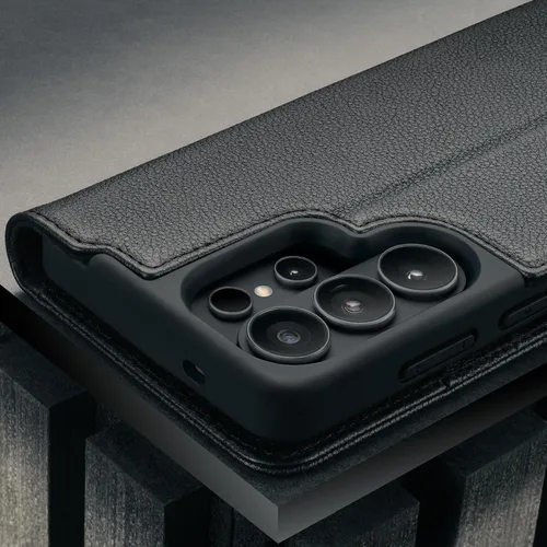 Vista 6 de TORRO Funda de cuero compatible con Samsung Galaxy S26 Ultra 5G 2026 - Funda de cuero premium tipo cartera con función atril y ranuras para tarjetas