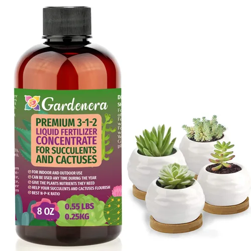 Vista 29 de GARDENERA Fertilizante Líquido Concentrado Multiusos Premium 3-1-2 para Todas las Plantas y Flores de Interior - Promueve el Crecimiento de Biomasa