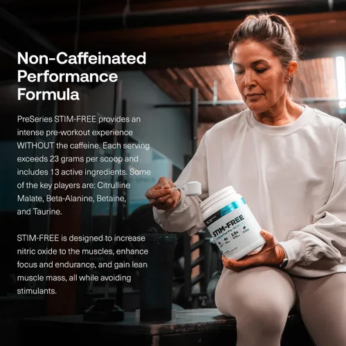 Vista 3 de Transparent Labs Pre-entreno Sin Estimulantes – Polvo de Pre-entreno Sin Cafeína y Sin Estimulantes para Hombres y Mujeres con Polvo de Beta