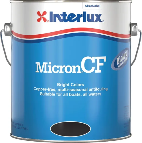 Vista 2 de Interlux YBD104/1 Micron CF Antifouling Paint - Shell White, galón