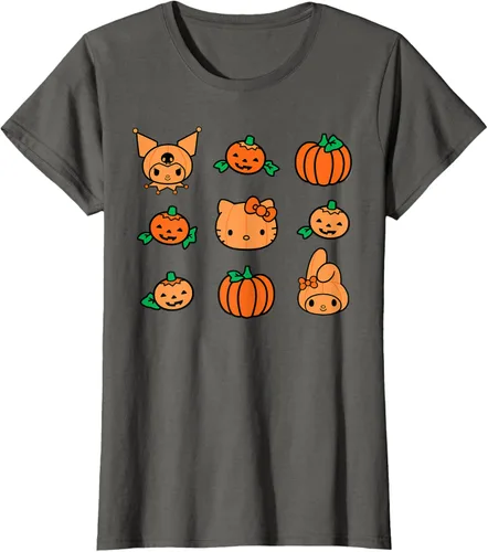Vista 5 de Camiseta de Halloween Hello Kitty My Melody Kuromi Pumpkins