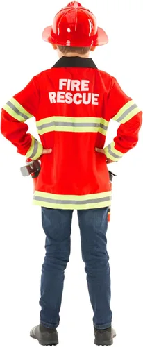 Vista 4 de Morph, Disfraz de bombero para niños, disfraz de bombero para niños pequeños, ropa de bombero, disfraz de bombero para niños