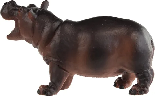 Vista 2 de Safari Ltd. Hippopotamus - Figura de juguete para bebé, realista, pintada a mano de 2.95 pulgadas, juguete educativo seguro para niños, niñas
