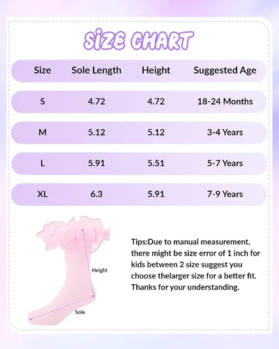 Vista 5 de Witwot Calcetines para niña pequeña con volantes grandes de encaje con volantes