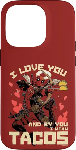 Vista 35 de Marvel Deadpool I Love You and by You I Mean Tacos - Carcasa para iPhone 17